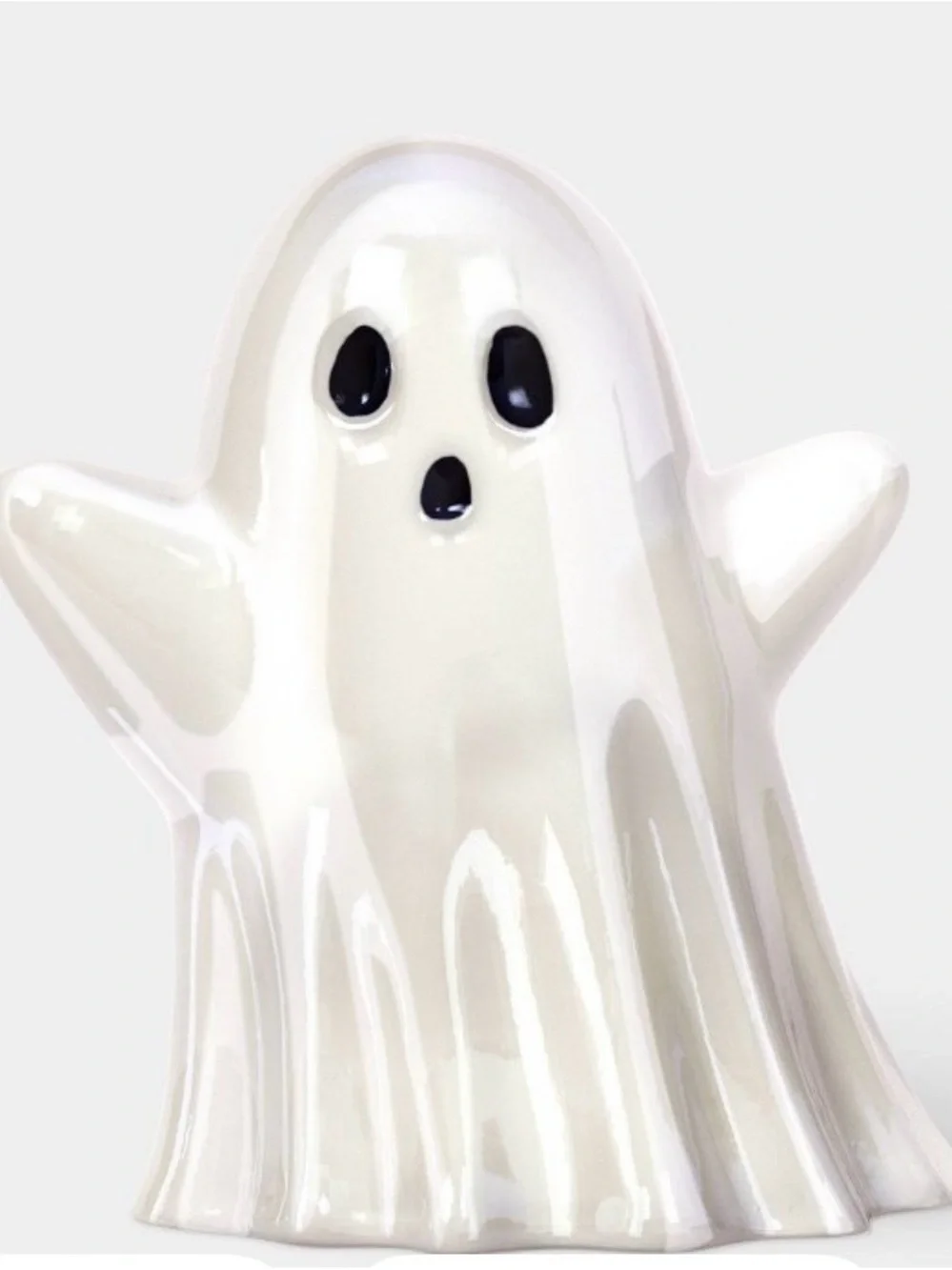 Glass Ghost Decorative Sculpture White Matte - Hyde and EEK!